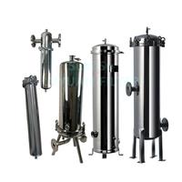 Multi Round cartridge filtration tank for cartridges filter housing SS 304 316L Single core element air liquid beer filters