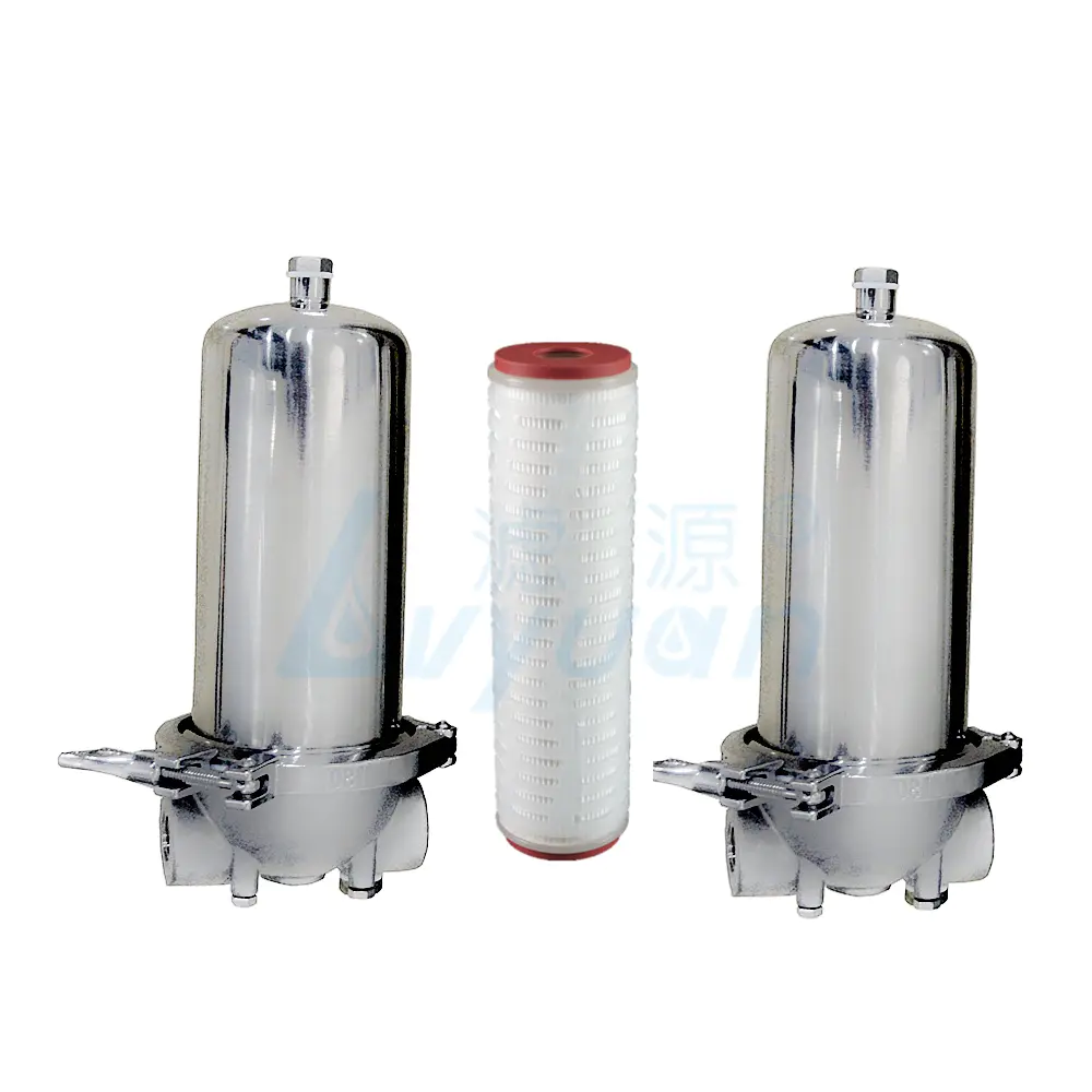 Industrial Stainless Steel Water Single Cartridge Filter Housing with 10 20 30 40 inch cartridge filter
