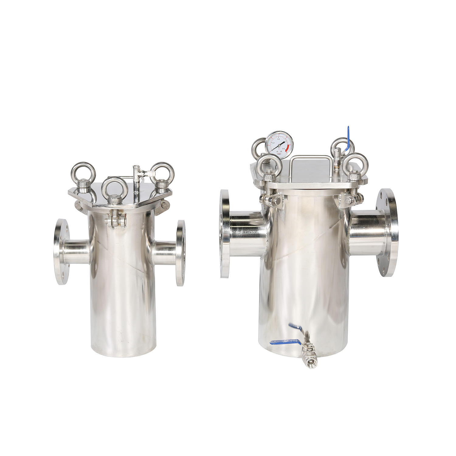 Industrial ss 304 316 316L Stainless Steel Cartridge Filter Housing with 10'' 20'' 30'' 40'' Length