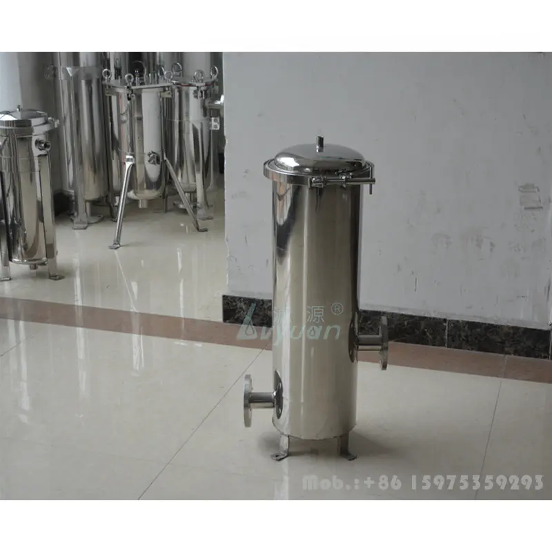 Big flow rate 5 cores 10 Inch stainless steel filter housing for RO water treatment system machine