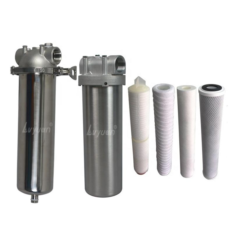 10 20 30 inch stainless steel housing filter for DOE Code 0 3 7 8 micron Cartridge holder