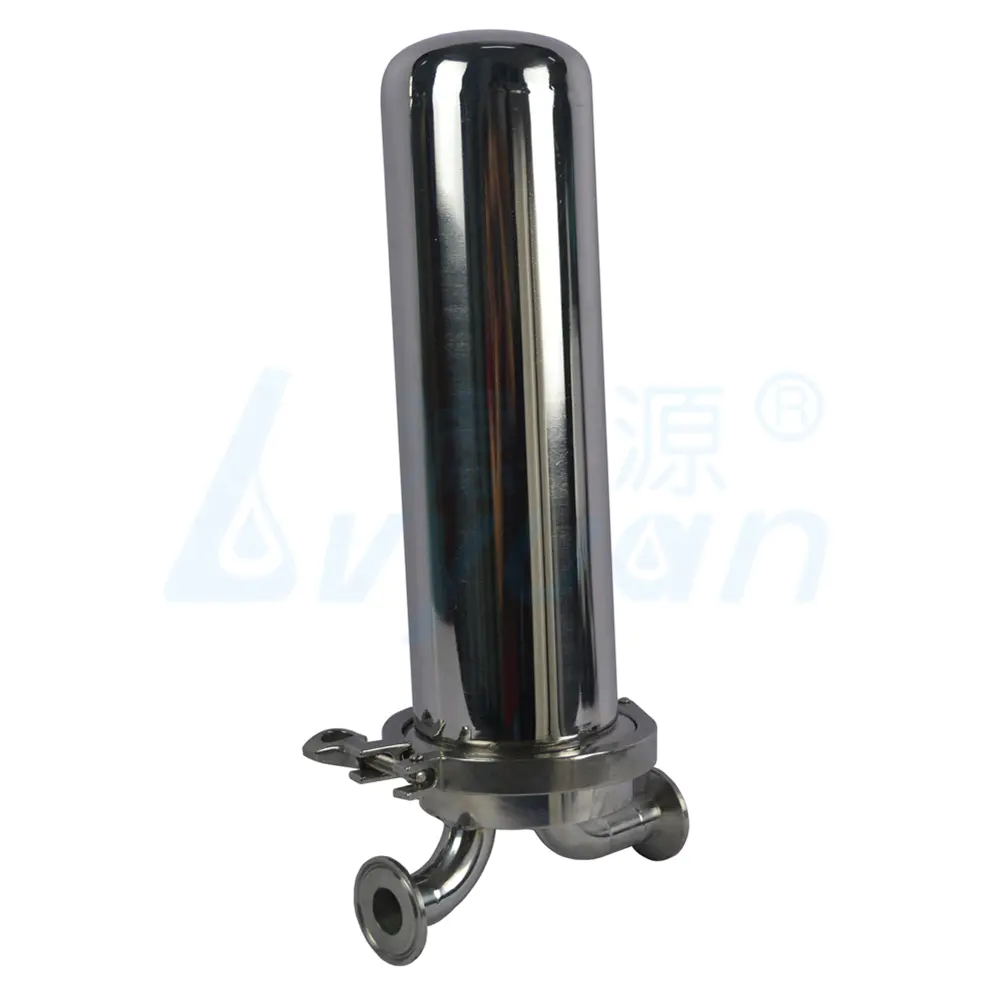 PTFE single cartridge filter sanitary stainless steel 304 316 lenticular filter housing for gas and liquid filtration