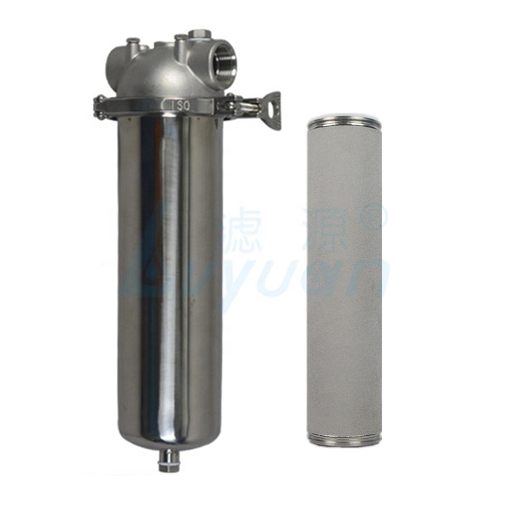 10 inch big water filter jumbo size clamp closure stainless steel filter housing with 10''*4.5'' sintered metal mesh filter