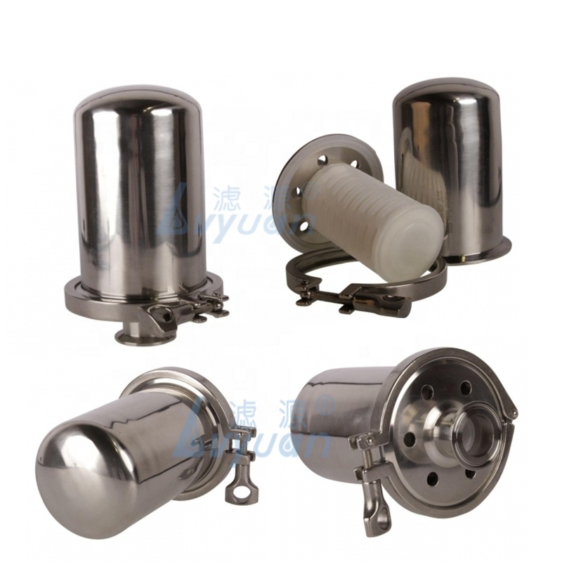 SS304/316L Sanitary 2.5 5 inch stainless steel air filter housing for gas sterile-Lvyuan