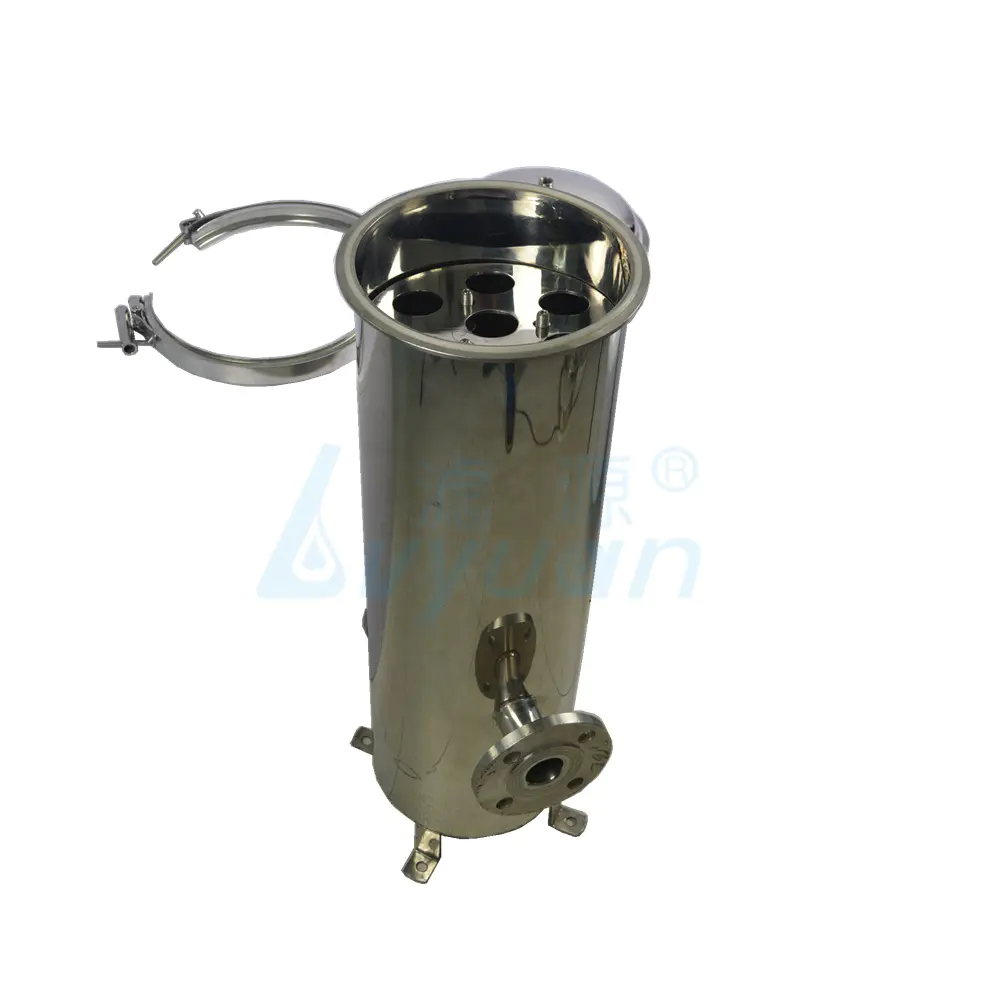 single or multi cartridge filter stainless steel filter cartridge housing 10 20 30 40 inch customized inlet/outlet size