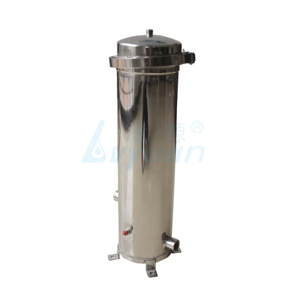 stainless steel filter cartridge housing for pre water treatment with 10 20 30 40 inch filter elements 3-7 cores.