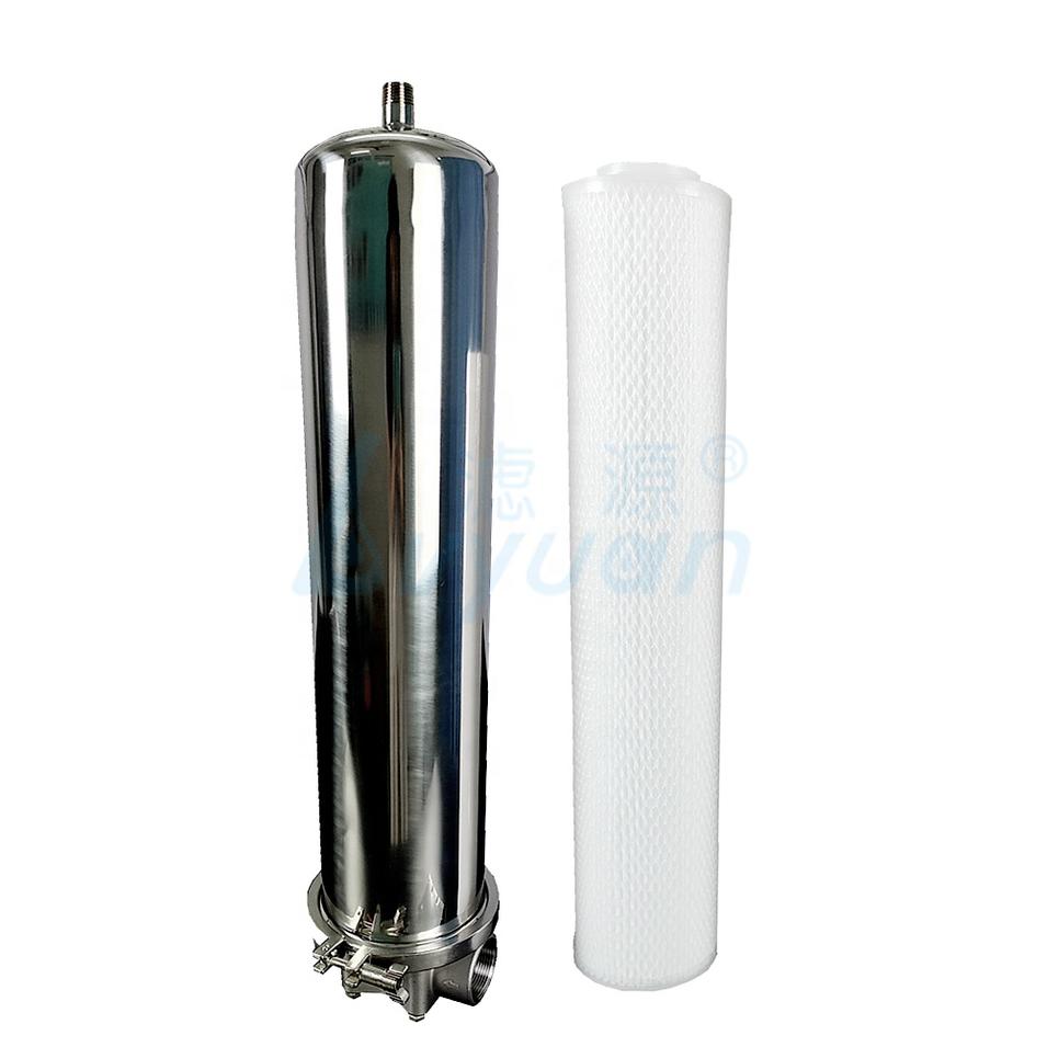 High fliltation ss304 stainless steel housing filter cartridge housing filter water