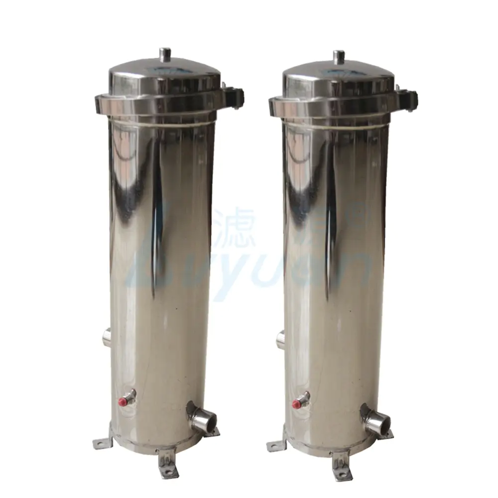 single or multi cartridge filter stainless steel filter cartridge housing 10 20 30 40 inch customized inlet/outlet size