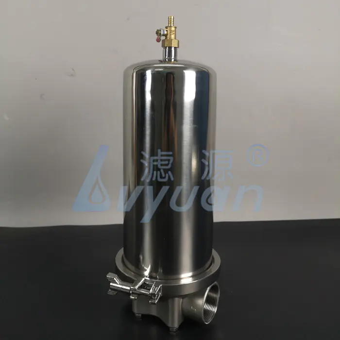 Industrial SS304 316L polished stainless steel 10 20 inch SS filter housing for 10 micron liquid filter