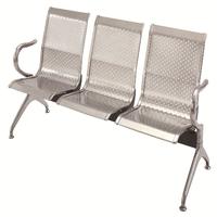 stainless steel waiting chair public airport chair hospital waiting bench