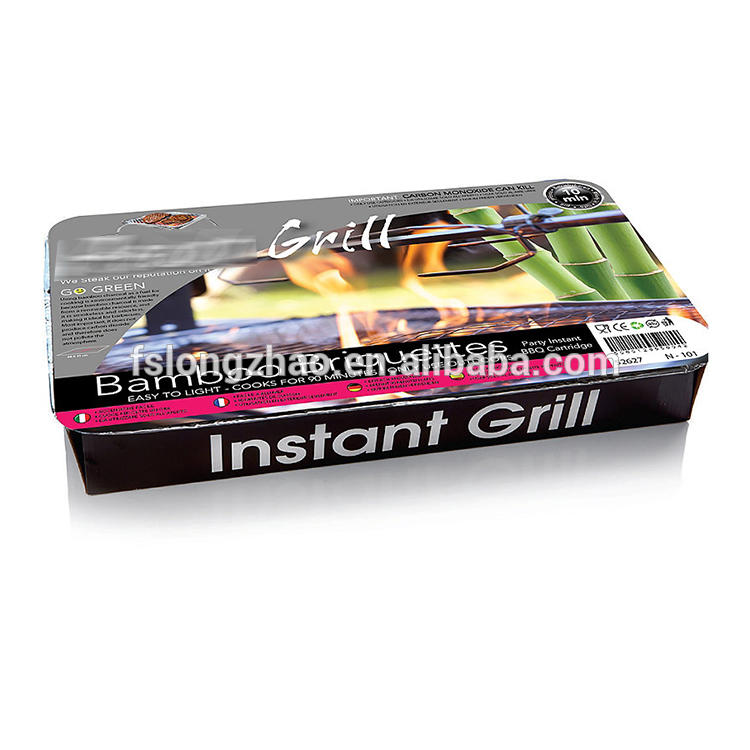 Promotional mini charcoal bbq grills disposable instant aluminium bbq