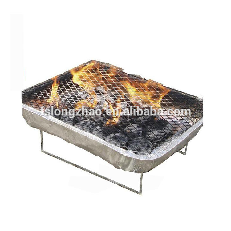 MIni 1000g barbecue aluminum disposable bbq charcoal grill