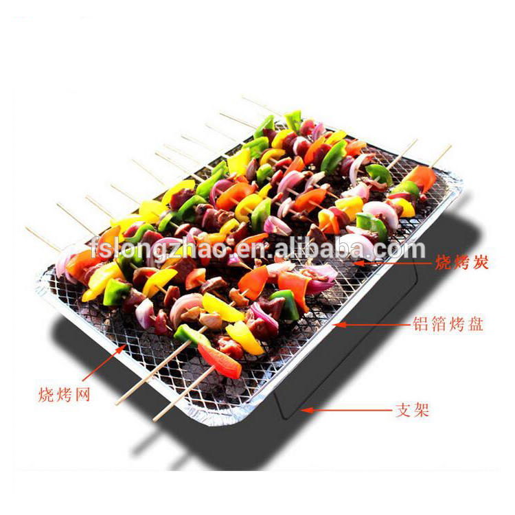 500gram charcoal britteque disposable instant mini bbq grill