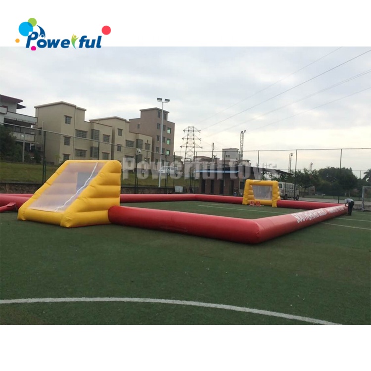 Commercial Inflatable Football Field Without Base Inflatable Soccer Court For Sport Game