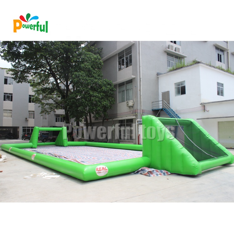 Ready to ship Customized size Portable Inflatable Football Court Soap Soccer Field
