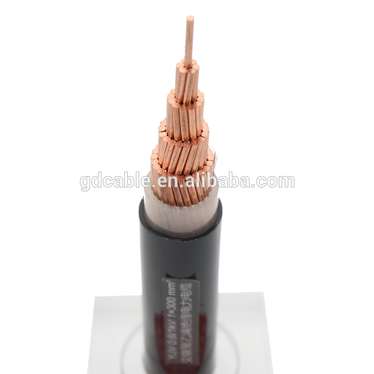 single core phase XLPE pvc cable size 300 mm cost of copper cables