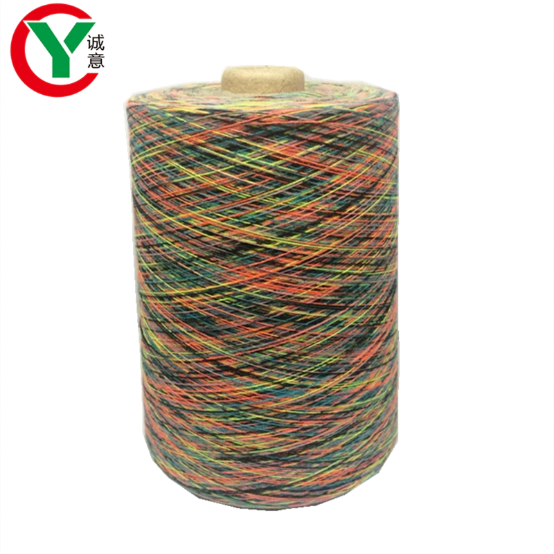 Popular Bobbel Yarn Colorful Rainbow 20s/2 Polyester Yarn