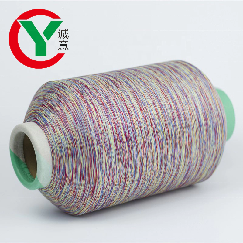 China factory hot sale 100%Polyester dope dye yarn used for fabric wholesale