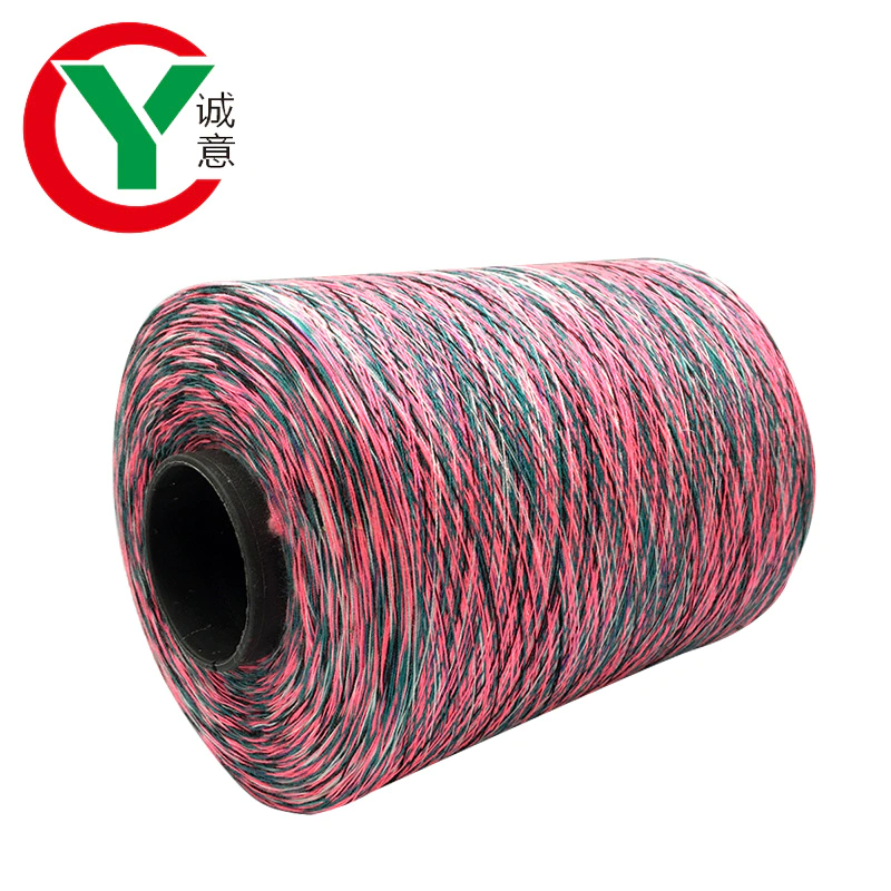 China manufacturer 50%cotton 50%acrylic blended rainbow dyed knitting yarn with free sample