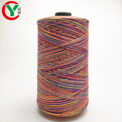 space dye polyester/cotton/acrylic crochet yarn DIYknitting machine yarn