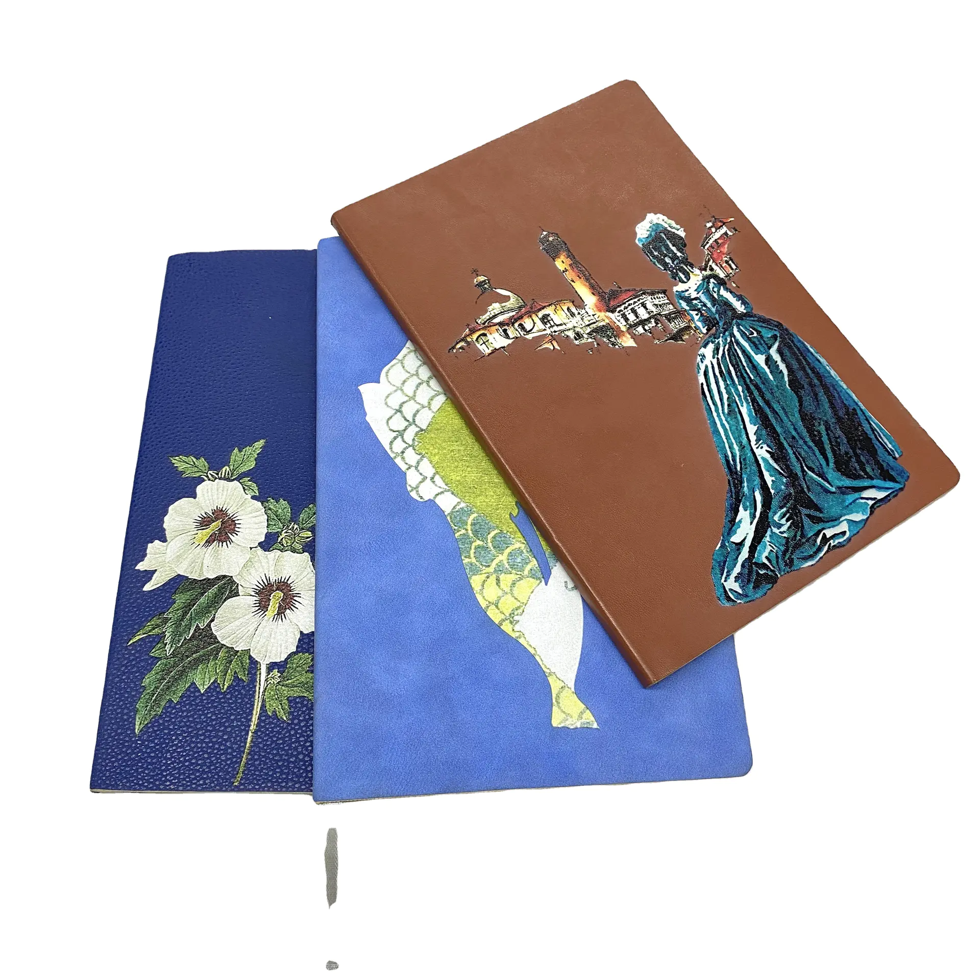 Custom Special Good Quality Soft Cover Gold Foil PU Leather Notebook