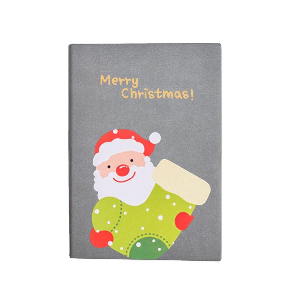 product-Customizable Christmas Coloring Book Soft Stitched PU Leather Cover Planners Notebooks-Dezhe-1