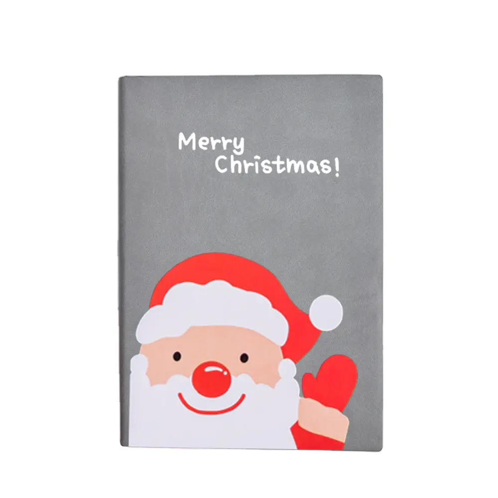 A5 Custom Hot Sale Soft Cover Christmas Design Book PU Leather Notebook