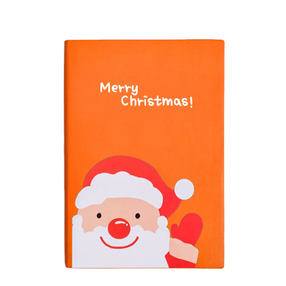 Luxury 2021 Christmas Soft Cover Printing Book Hot Saling AgendaDiary PU Leather Notebook