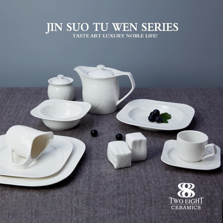 Promotional Customized Logo Ceramics Plate Dinner set , Royal Porcelain Tableware*