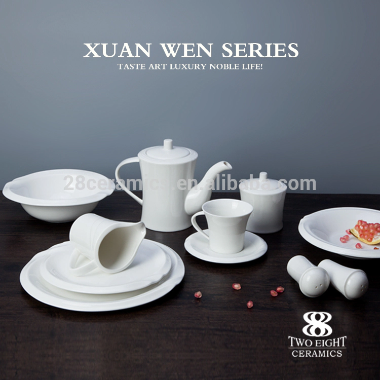 Durable Ceramic Wholesale tea cups saucers set for dining hall