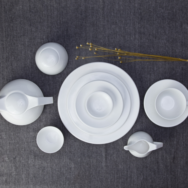 Western style ceramic ware hotel collection dinnerware set