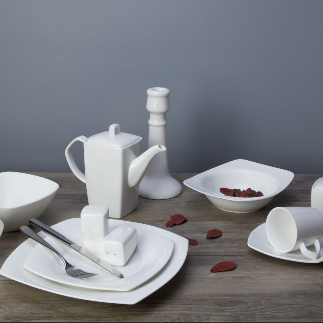 porcelain 180ml tea cup with sauce, unbreakable bone china dinner set