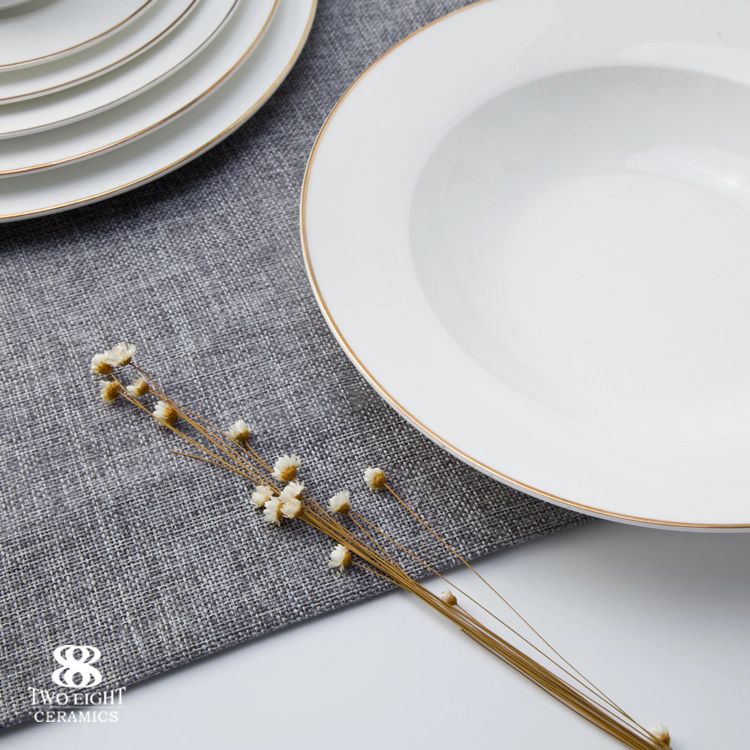 Hotel Restaurant Modern Luxury Dinnerware, Bone China Dinning Tableware from China, Wedding Plates Sets Dinnerware