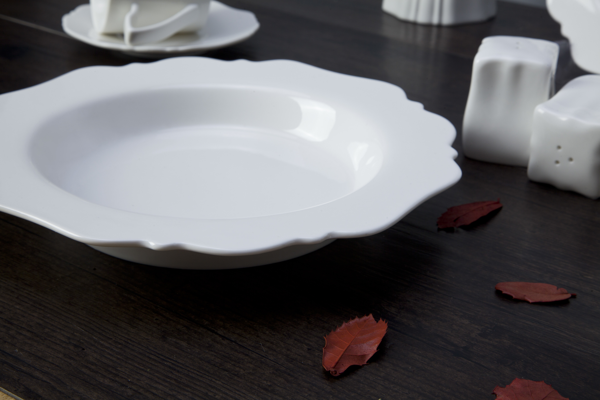 modern raised edge tableware ceramic plates dishes restaurant hotel restaurant tableware