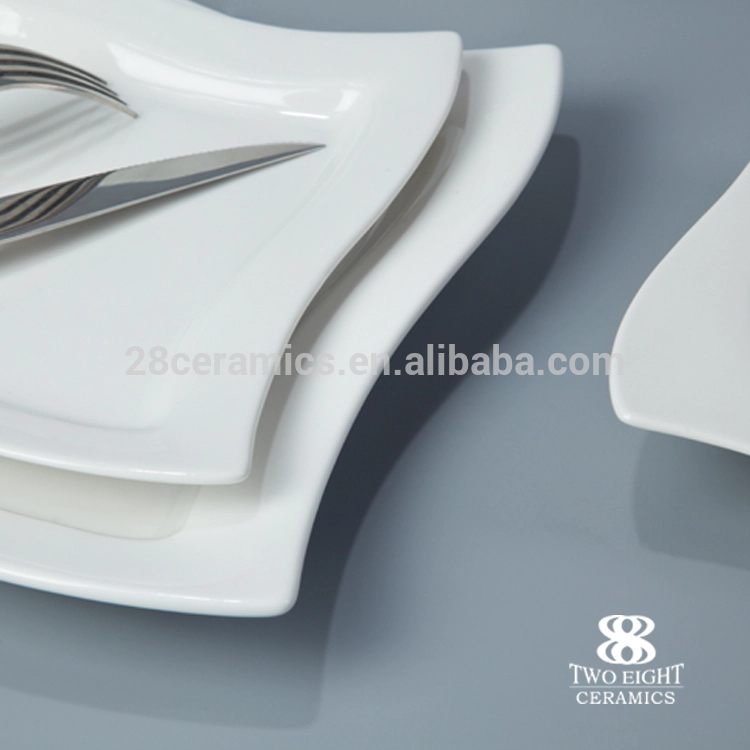 Square shape ceramic dinner set windmill design 8