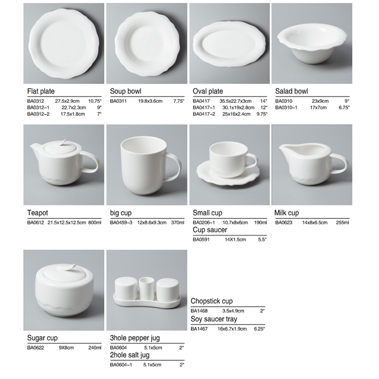 New Design Porcelain Tableware 2018 Good Price High Quality Chinaware, Wholesale Restaurant Crockery%