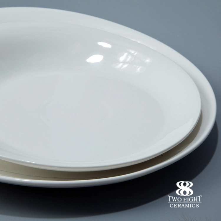 Factory unique ceramic ware white china porcelain dinnerware set