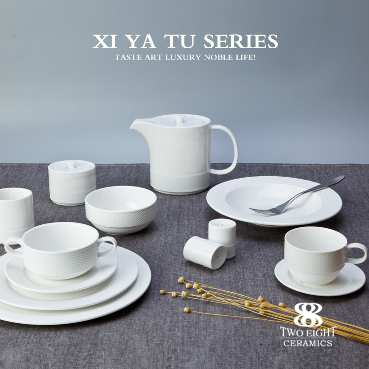 chaozhou Two Eight Ceramics Seattle romantic tableware set for star restaurant