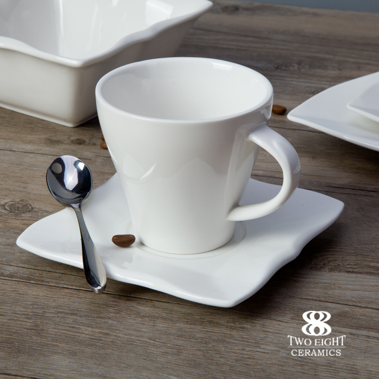 Fancy hotel and restaurant ceramic tableware set