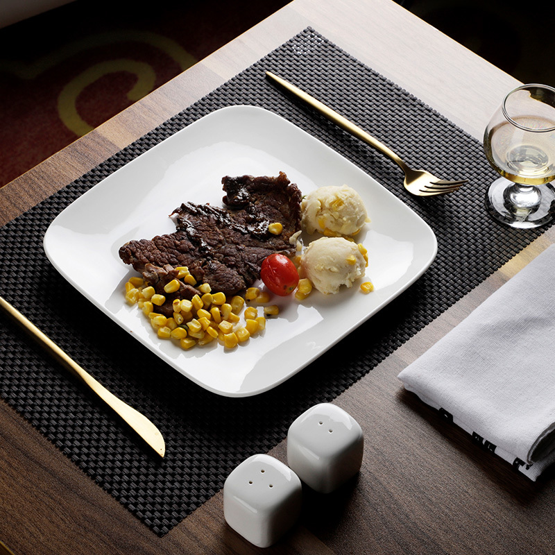 White Wedding Dinner Ware Sets Plates Hotel Resort Crockery Set Tableware