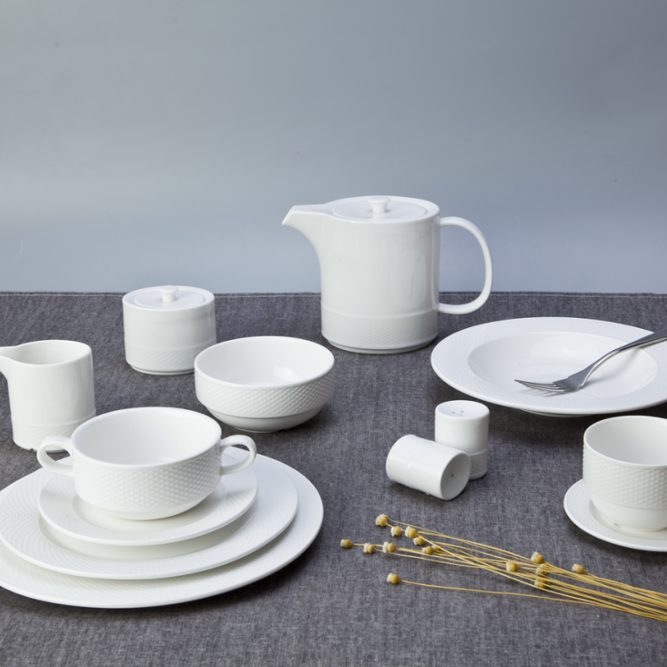 Ceramic dinnerware with multiple choice of round deep restaurant oval plates