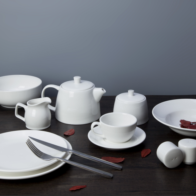 Airline use dishwasher safe fine china porcelain tableware set