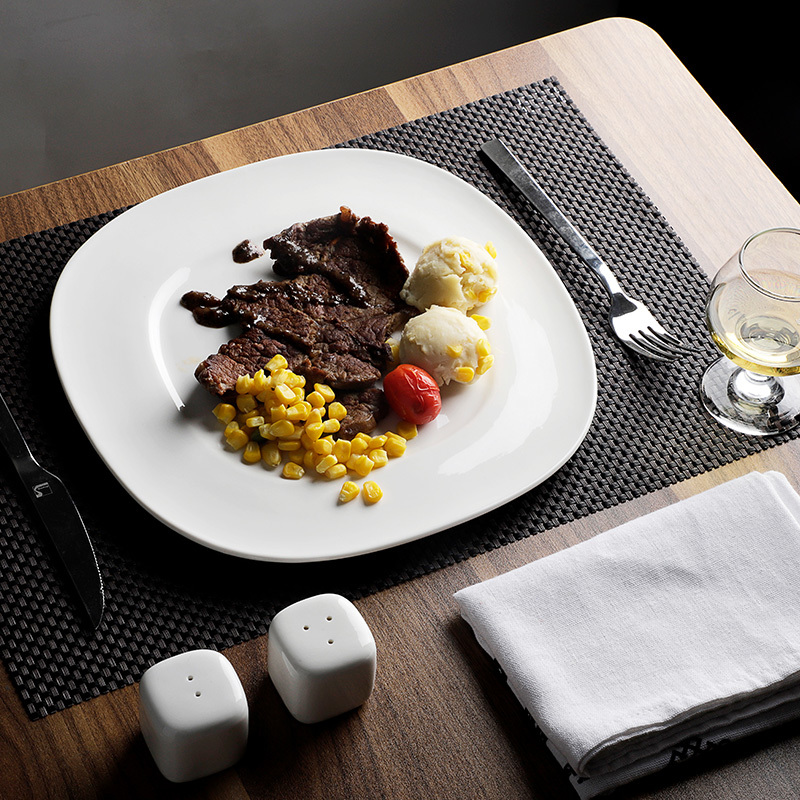 Restaurant Hotel Cafe Bar Porcelain Dinner Sets DinnerwareGood Price White Tableware Set
