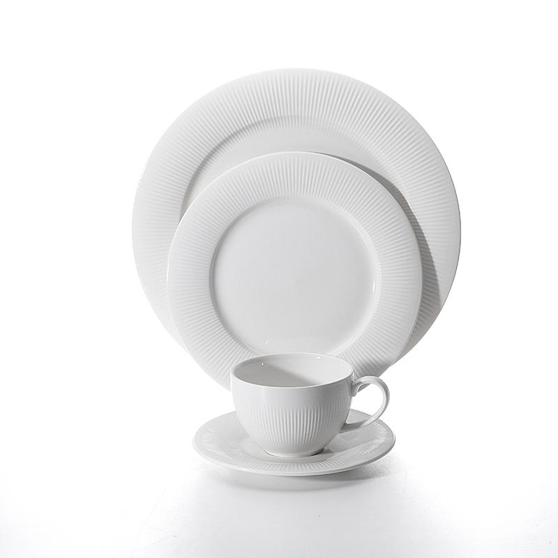 Hotel Supplier Cheap Bulk Tableware Ceramic Dinner Plates, Dinnerware Set Porcelain Coffee Cup, Restaurant Serving Dishes
