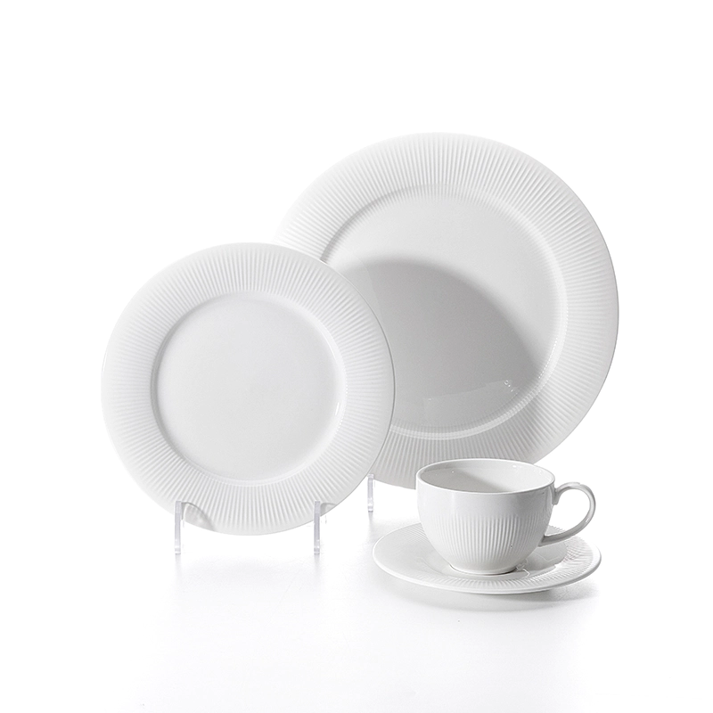 Wholesale Catering Serving Dishes Ceramic, White Porcelain Decorative Plates Wedding Charger,Appetizer plates Tableware Set&