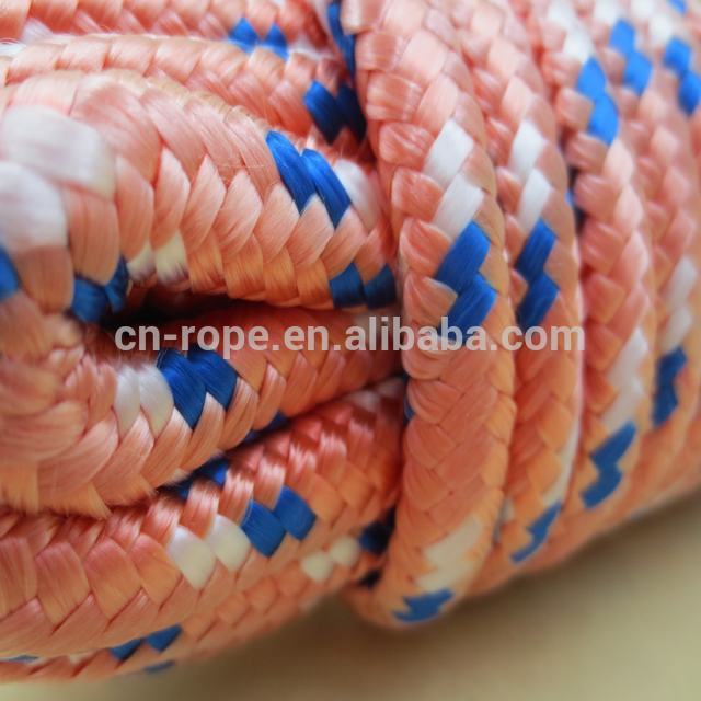 Braid polyester rope for hammock, tent, outdoor ropes