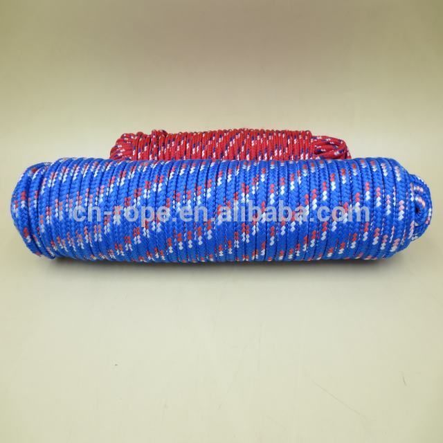 Braid polyester rope for hammock, tent, outdoor ropes