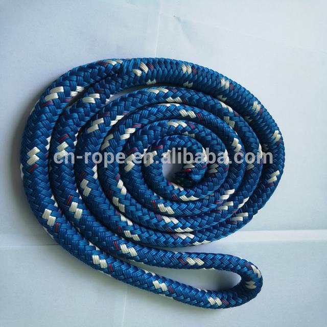 Black color braid polyester rope for hammock suspension rope