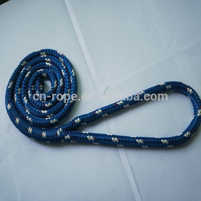 Black color braid polyester rope for hammock suspension rope