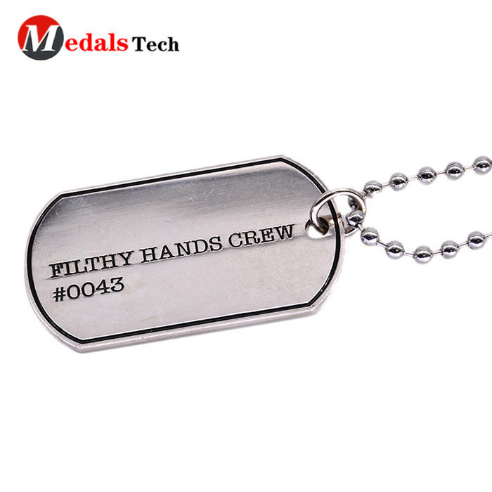 Wholesale military customfashion metal dog tag for man